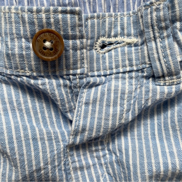 H&M Blue and White Striped Shorts 6-9 Months - Picture 3 of 7